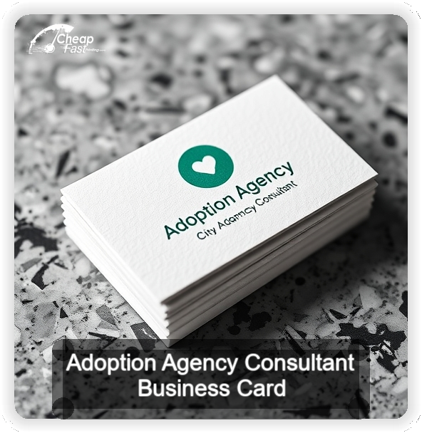 Adoption Agency Consultant business card design sample