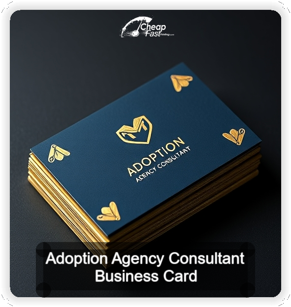 Adoption Agency Consultant business card design sample