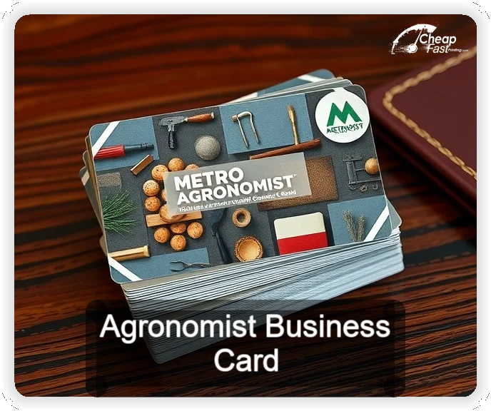 Agronomist business card design sample