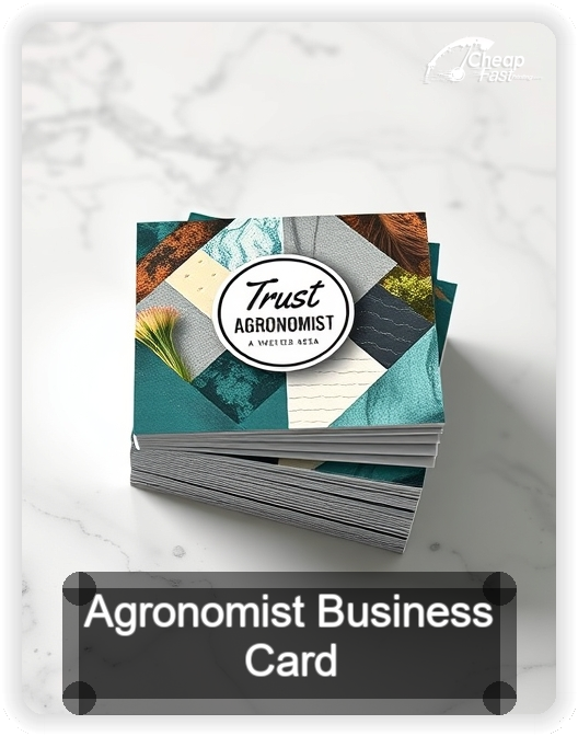 Agronomist business card design sample