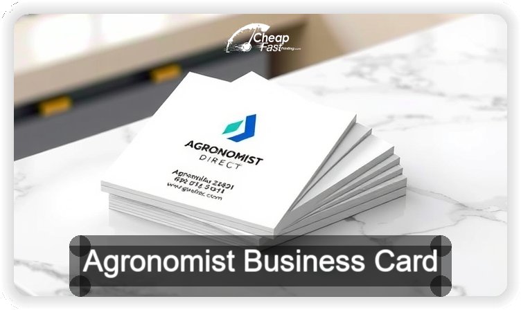 Agronomist business card design sample