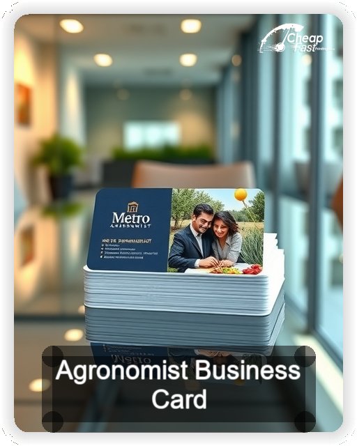 Agronomist business card design sample