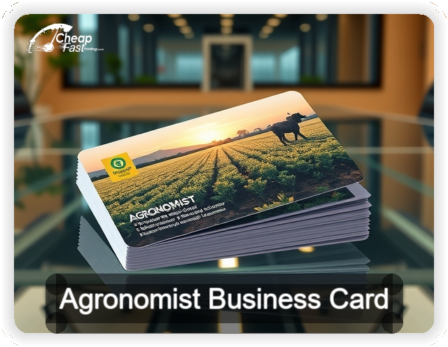 Agronomist business card design sample