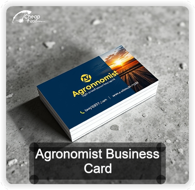 Agronomist business card design sample