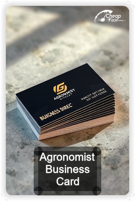 Agronomist business card design sample