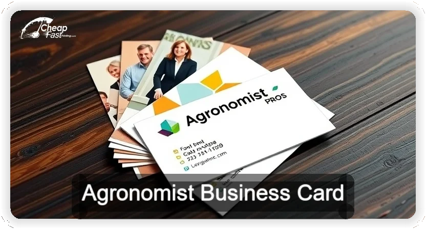 Agronomist business card design sample