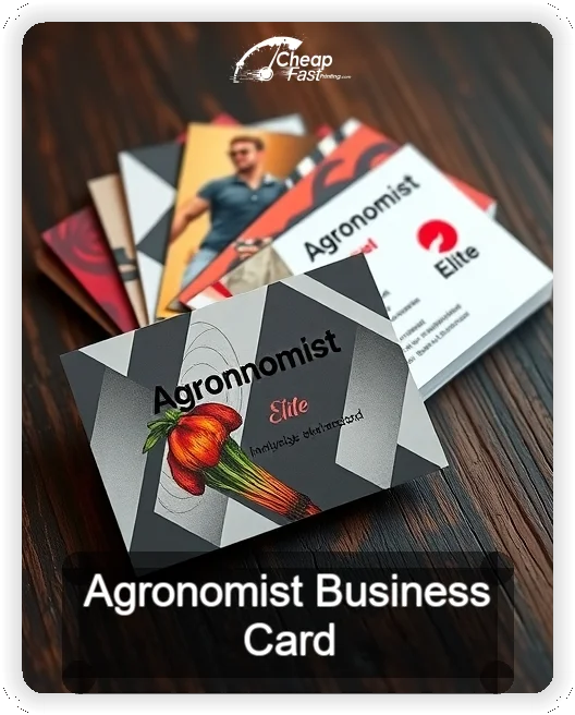 Agronomist business card design sample