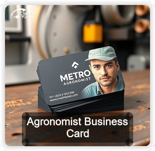 Agronomist business card design sample