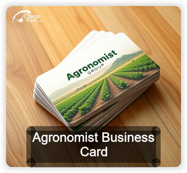 Agronomist business card design sample
