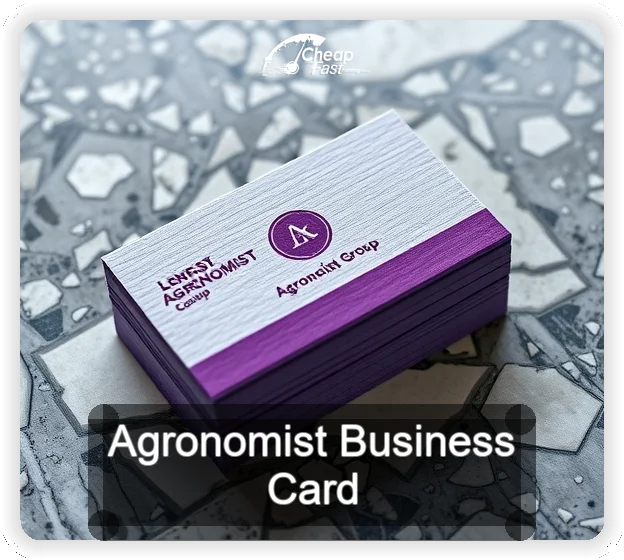 Agronomist business card design sample