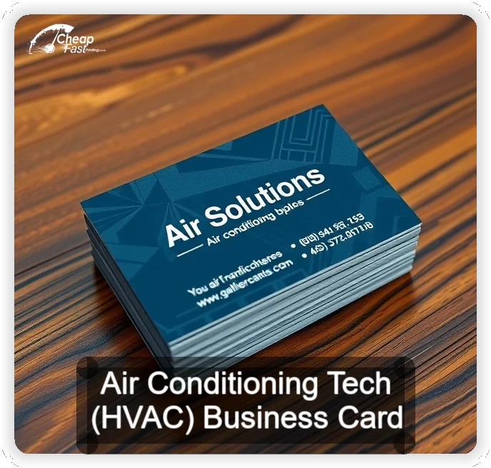 Air Conditioning Tech Hvac business card design sample