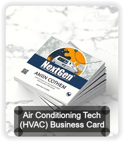 Air Conditioning Tech Hvac business card design sample