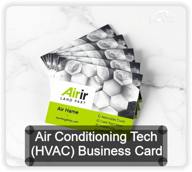 Air Conditioning Tech Hvac business card design sample