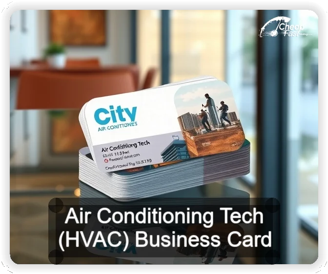 Air Conditioning Tech Hvac business card design sample