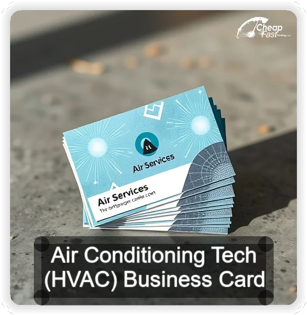 Air Conditioning Tech Hvac business card design sample