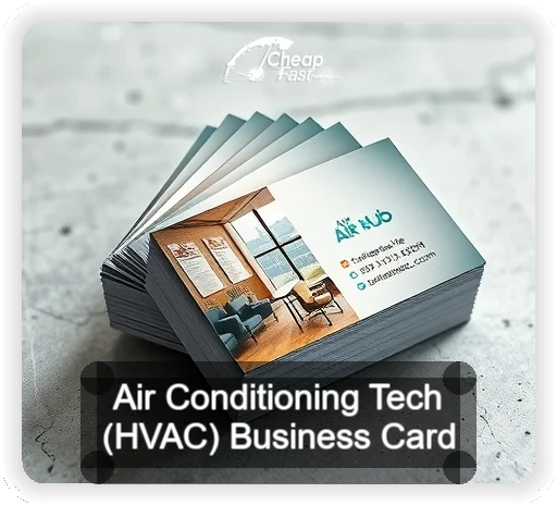 Air Conditioning Tech Hvac business card design sample