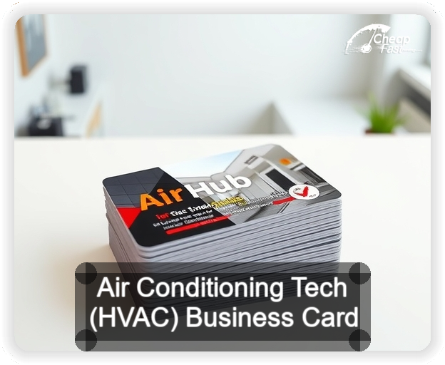 Air Conditioning Tech Hvac business card design sample