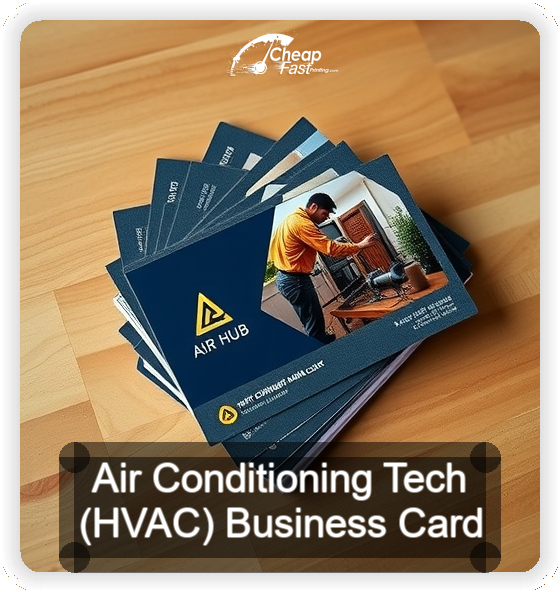 Air Conditioning Tech Hvac business card design sample