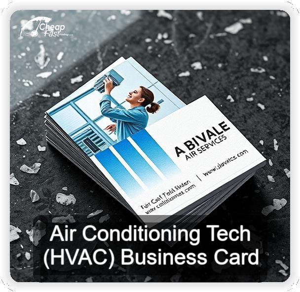 Air Conditioning Tech Hvac business card design sample