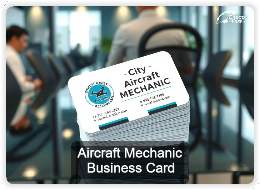 Aircraft Mechanic business card design sample