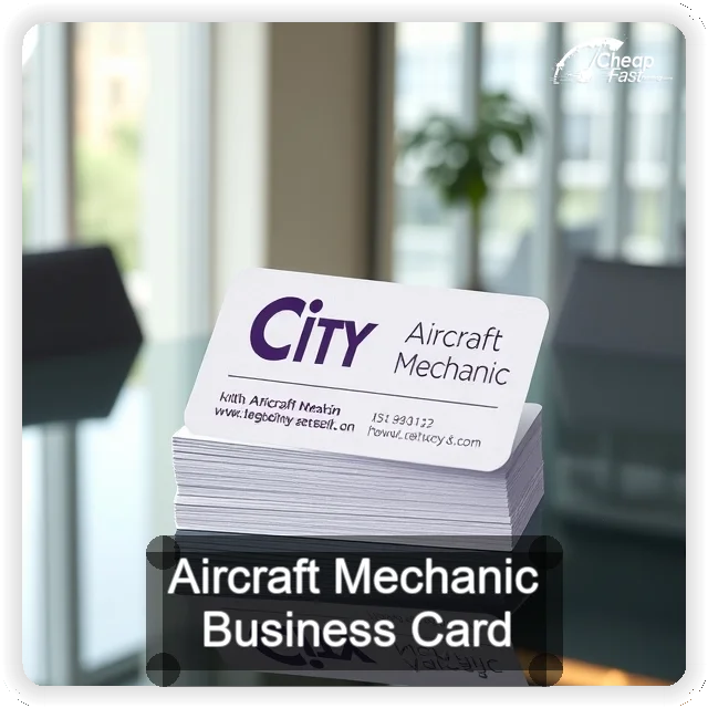 Aircraft Mechanic business card design sample