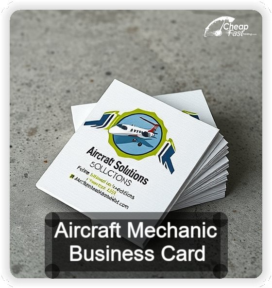 Aircraft Mechanic business card design sample