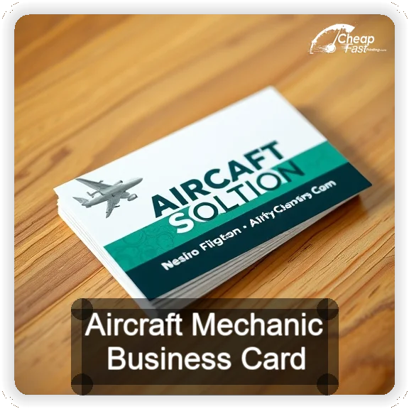 Aircraft Mechanic business card design sample