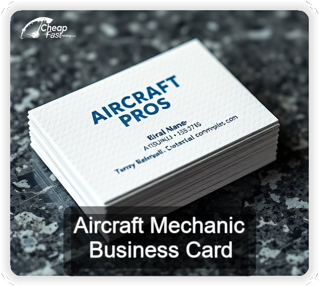 Aircraft Mechanic business card design sample