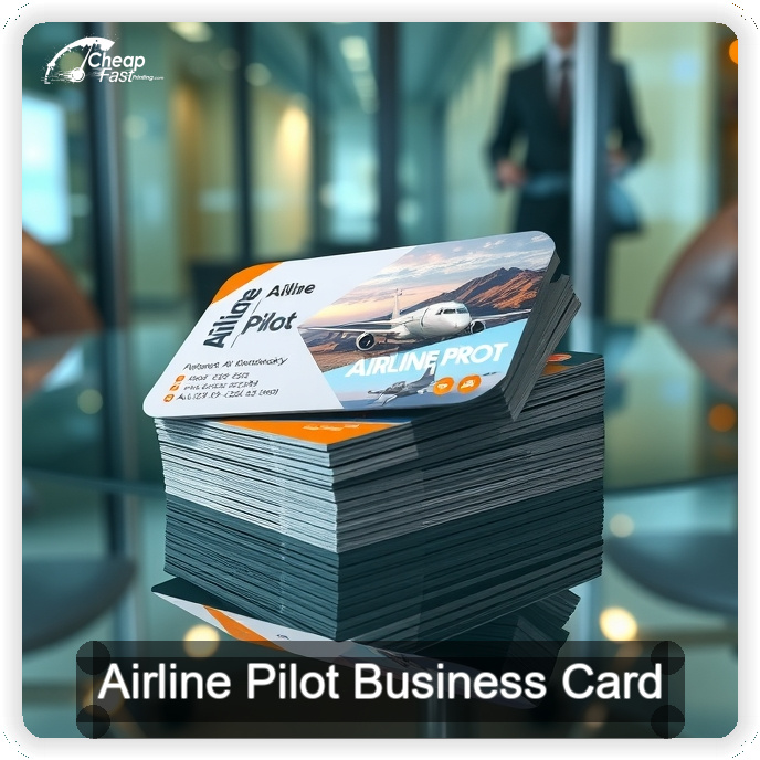 Airline Pilot business card design sample