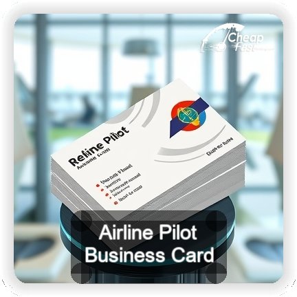Airline Pilot business card design sample