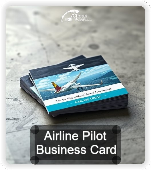 Airline Pilot business card design sample