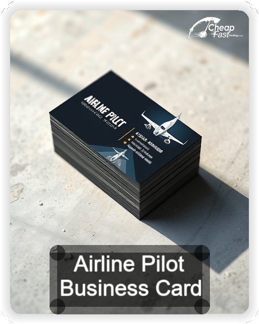 Airline Pilot business card design sample