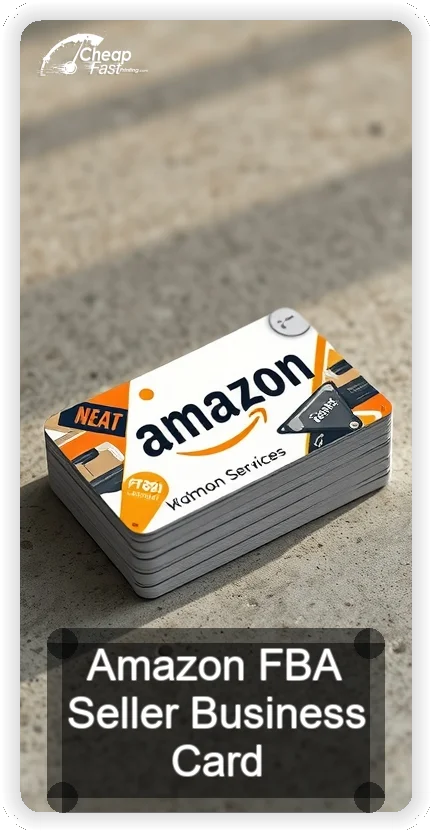 Amazon Fba Seller business card design sample