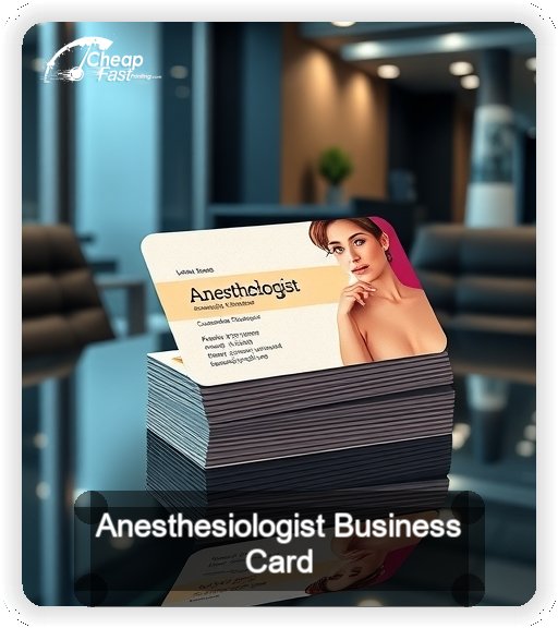 Anesthesiologist business card design sample