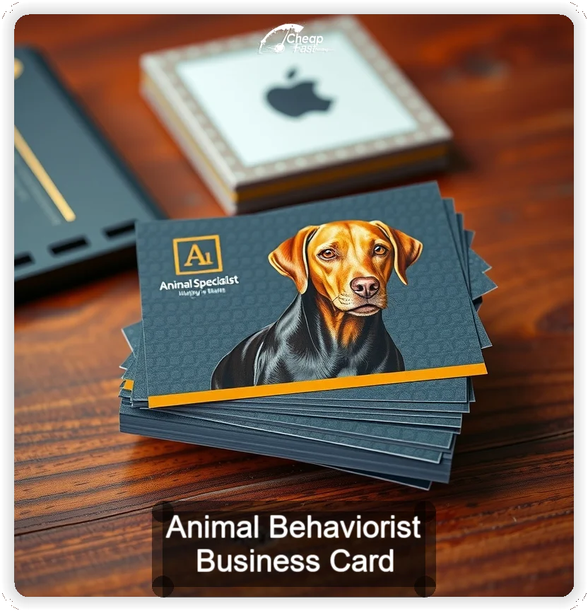 Animal Behaviorist business card design sample