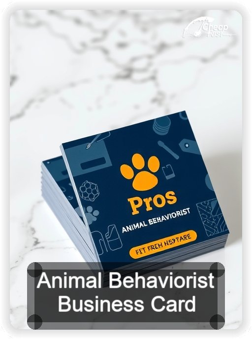 Animal Behaviorist business card design sample