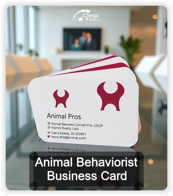 Animal Behaviorist business card design sample
