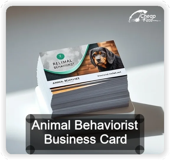 Animal Behaviorist business card design sample