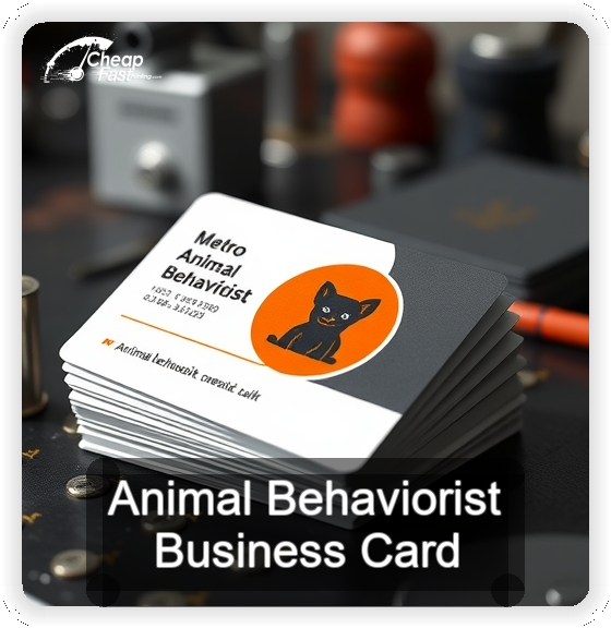 Animal Behaviorist business card design sample