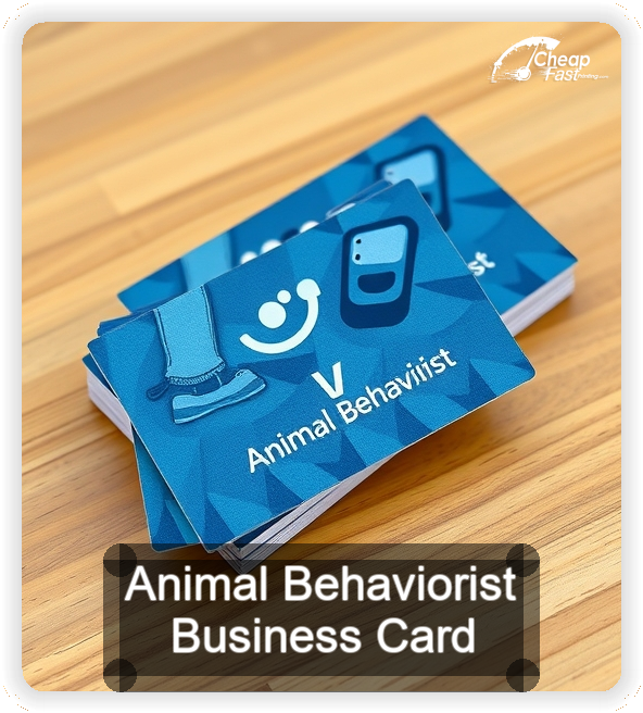 Animal Behaviorist business card design sample