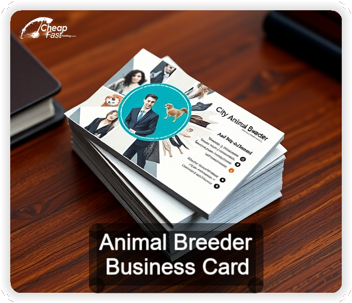 Animal Breeder business card design sample