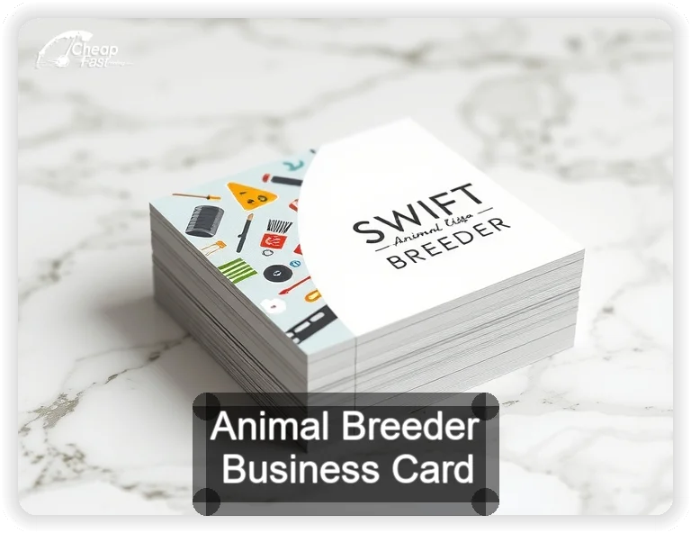 Animal Breeder business card design sample