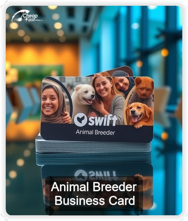 Animal Breeder business card design sample