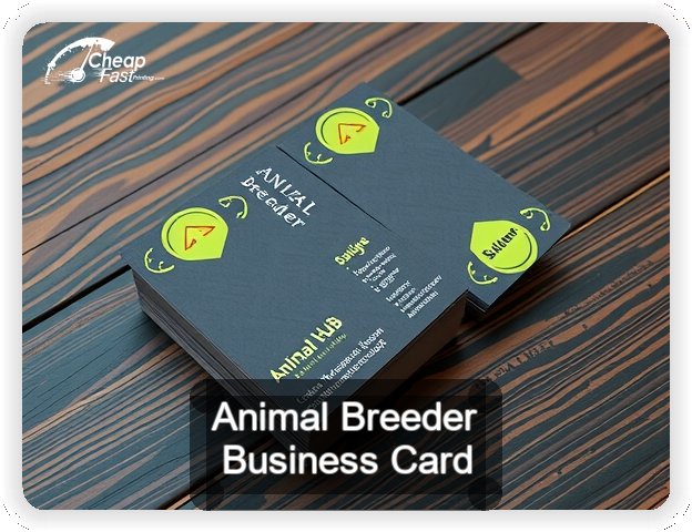 Animal Breeder business card design sample