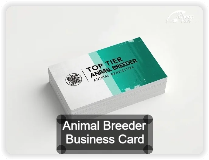 Animal Breeder business card design sample