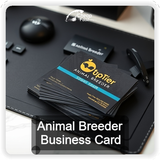 Animal Breeder business card design sample