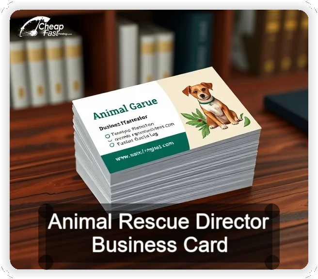Animal Rescue Director business card design sample