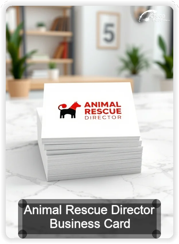 Animal Rescue Director business card design sample