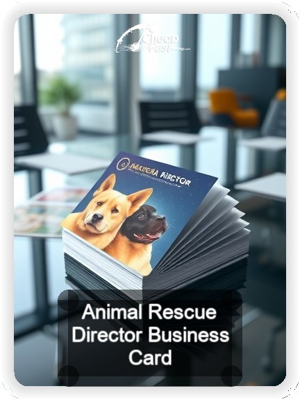 Animal Rescue Director business card design sample