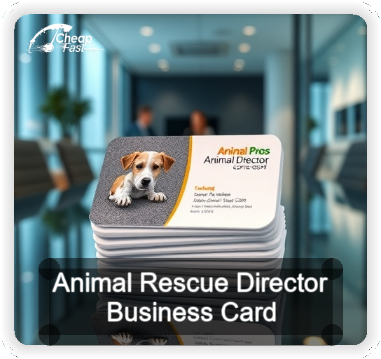 Animal Rescue Director business card design sample